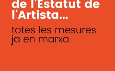 Totes les mesures de l’Estatut de l’Artista