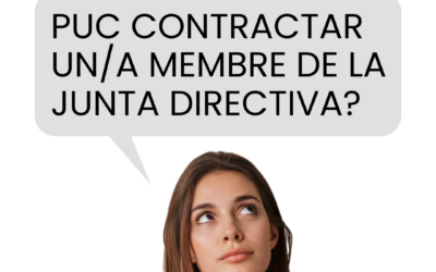 Associacions: Puc contractar un membre de la Junta Directiva?